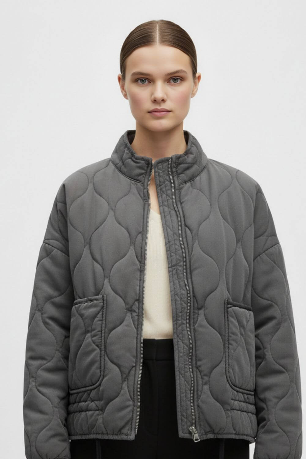 Stylish Women's Padded Coat - Warm Winter Jacket