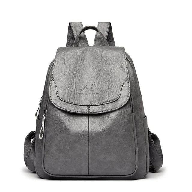 Durable Leather Ladies Travel Backpack