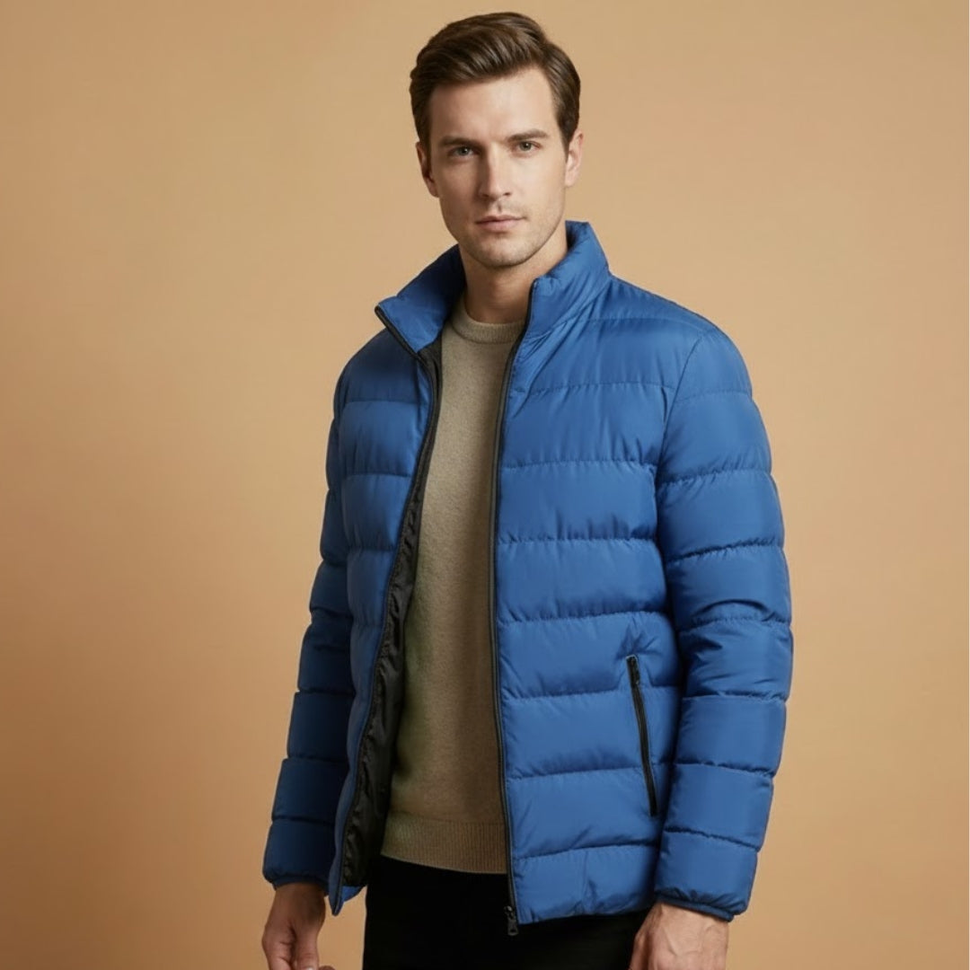 Insulated Quilted Men's Winter Parka Jacket