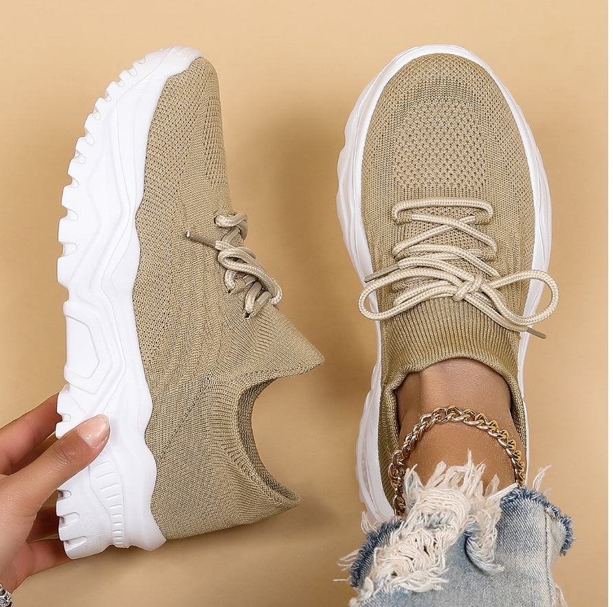 Soft and Breathable Thick Sole Women's Sneakers