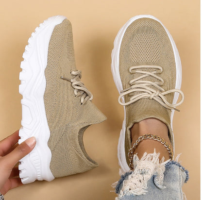 Soft and Breathable Thick Sole Women's Sneakers