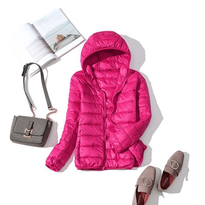 Warm Women's Padded Parka Coat