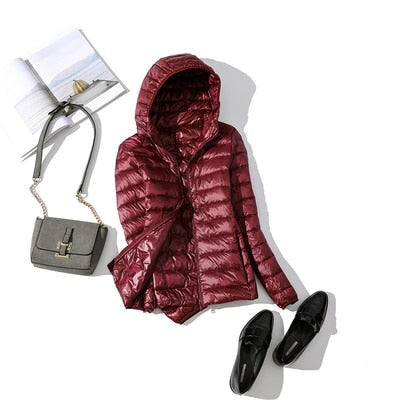 Warm Women's Padded Parka Coat