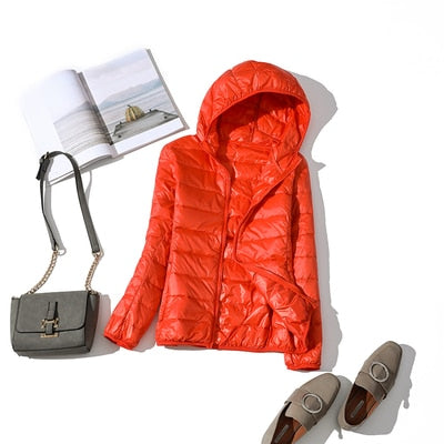 Warm Women's Padded Parka Coat