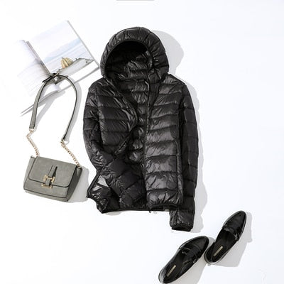 Warm Women's Padded Parka Coat