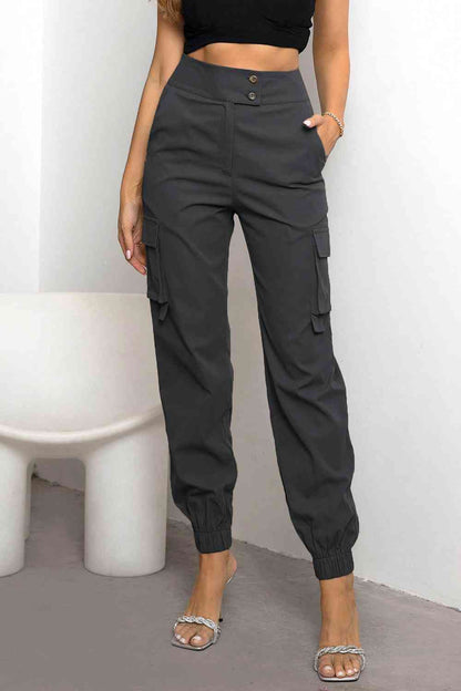 Women's Comfortable High Waist Cargo Pants