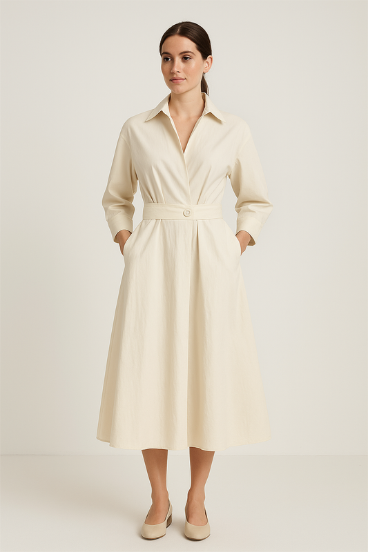 Casual Ladies Cotton Shift Dress - Modish World