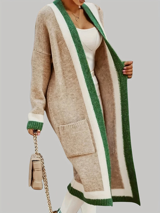 Classic Women's Cardigan with Bright Details - ModishWorld
