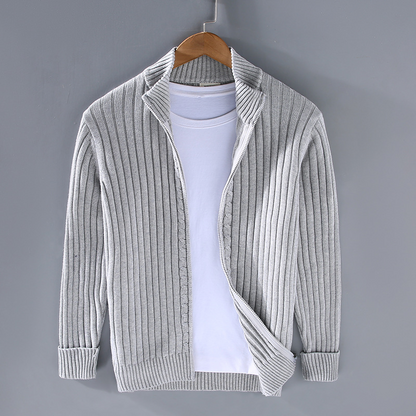Stylish Men's Crew Neck Cardigan Sweater - ModishWorld