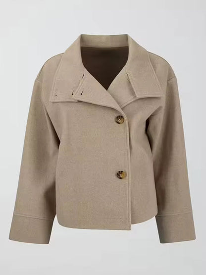 Women's Casual Short Jacket with Zip Front