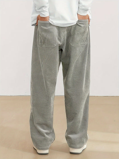 Men's Comfort Fit Straight Leg Pants - ModishWorld