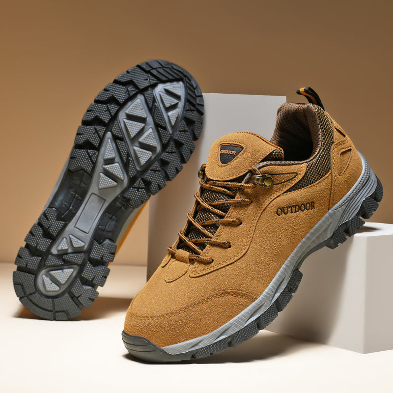 Men's Running Shoes - Breathable Mesh with Thick Sole