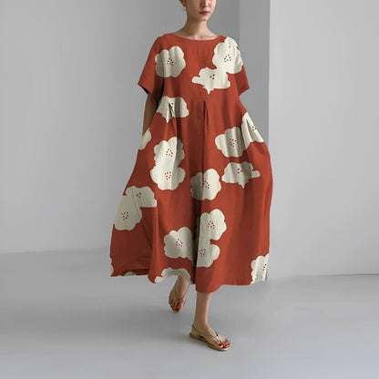 Fashionable Casual Floral Women's Maxi Dress