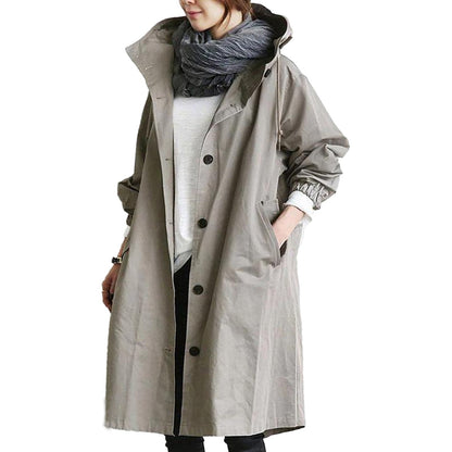 Waterproof Women's Parka Coat - Classic Oversized Style