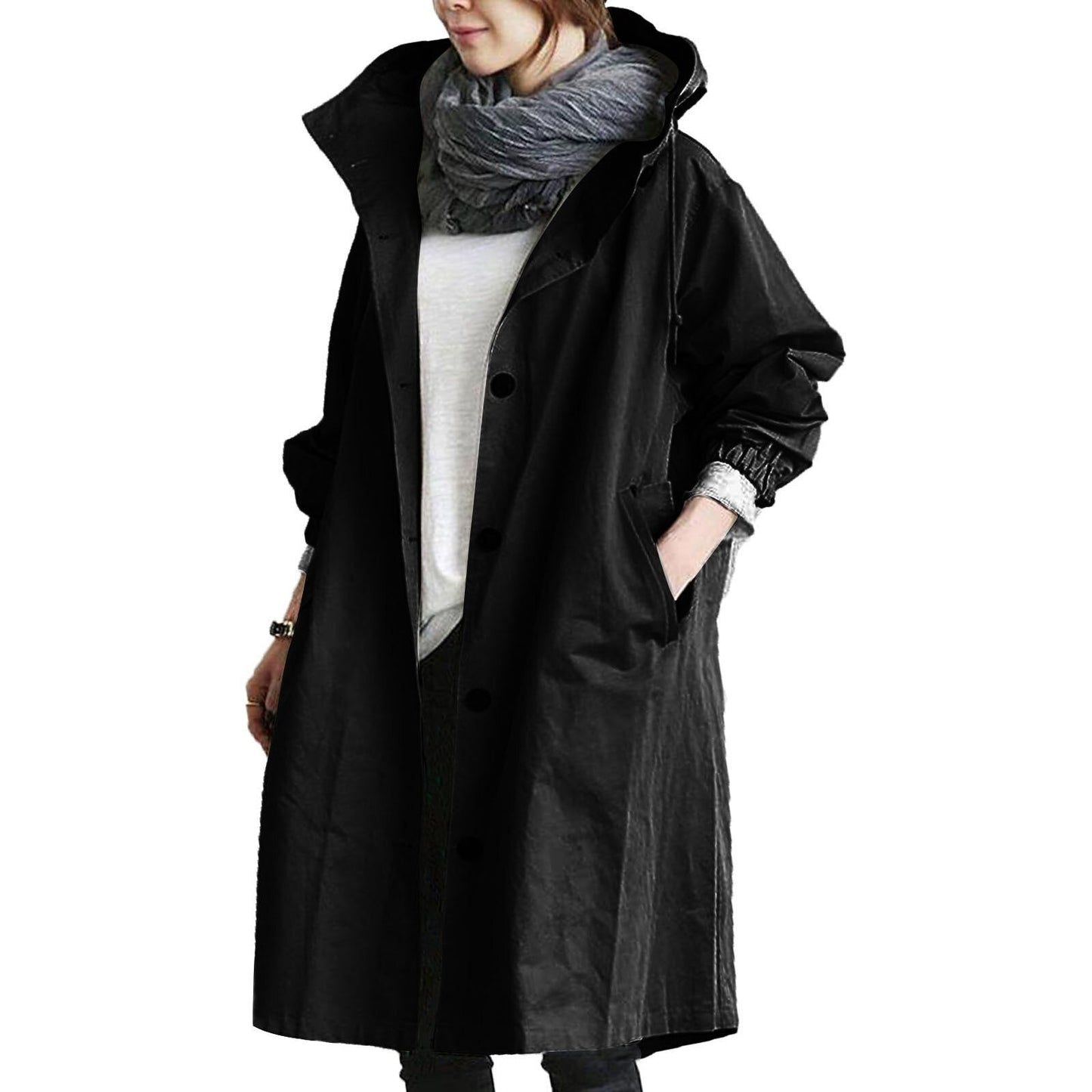 Waterproof Women's Parka Coat - Classic Oversized Style
