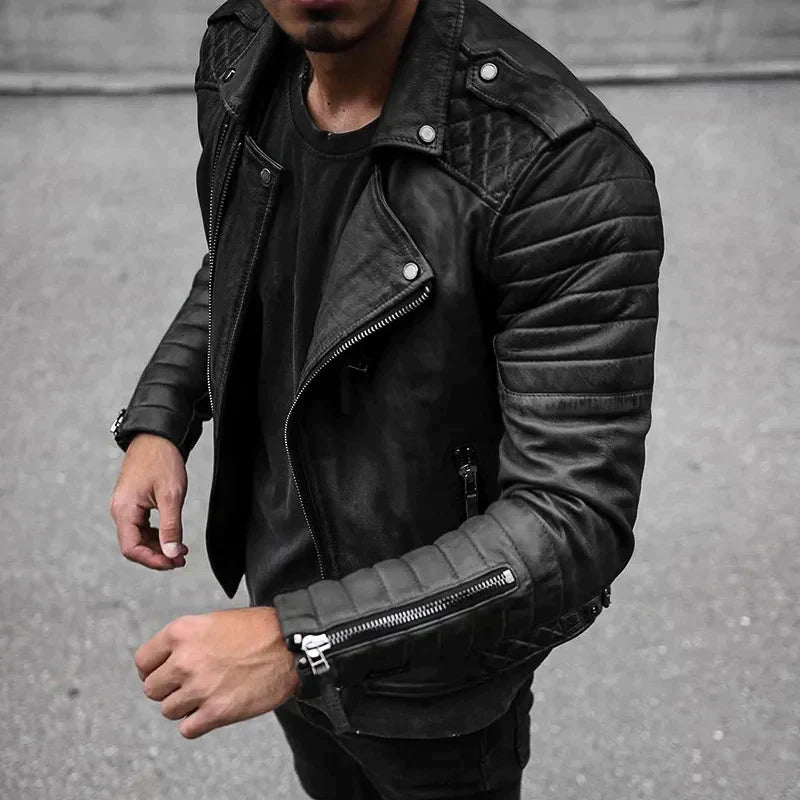 Classic Stylish Mens Leather Jacket