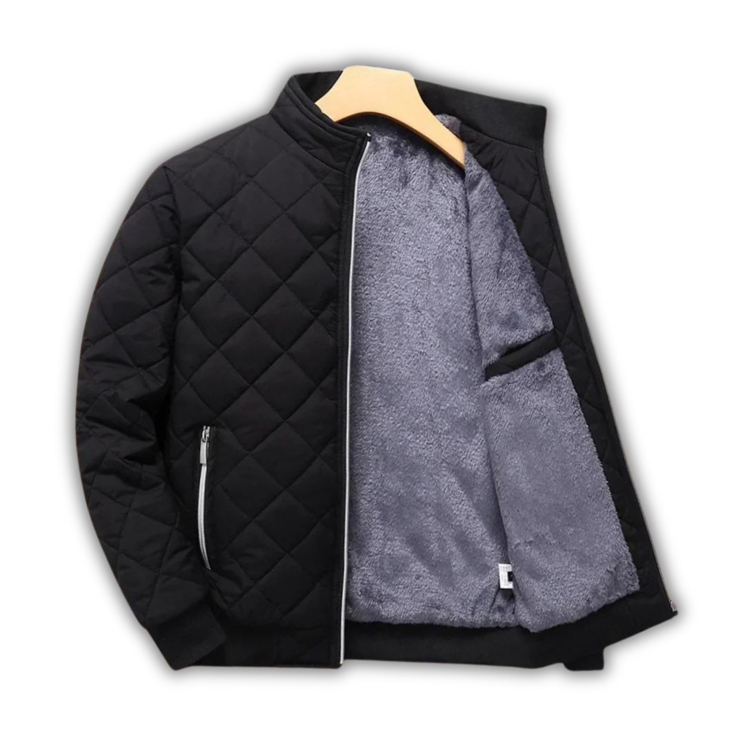 Warm Padded Bomber Jacket for Men