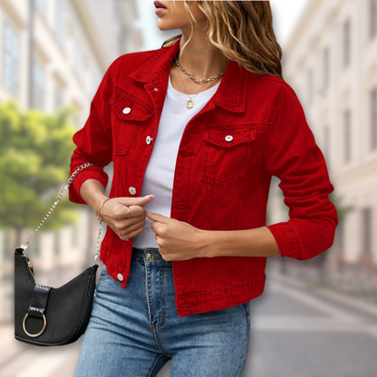 Fashionable Ladies Button Front Coat