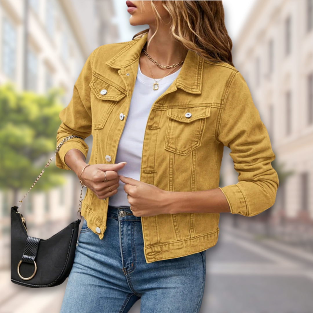 Fashionable Ladies Button Front Coat