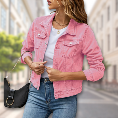 Fashionable Ladies Button Front Coat - ModishWorld