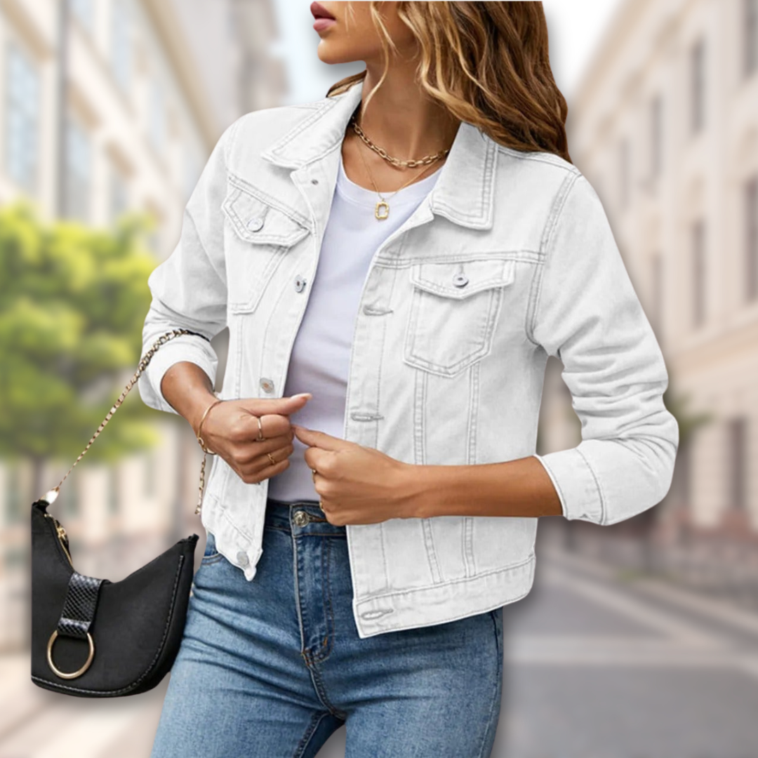 Fashionable Ladies Button Front Coat