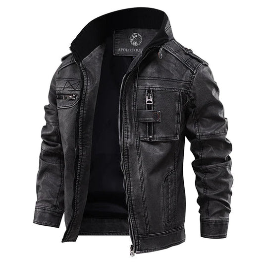 Classic Mens Genuine Leather Jacket - ModishWorld