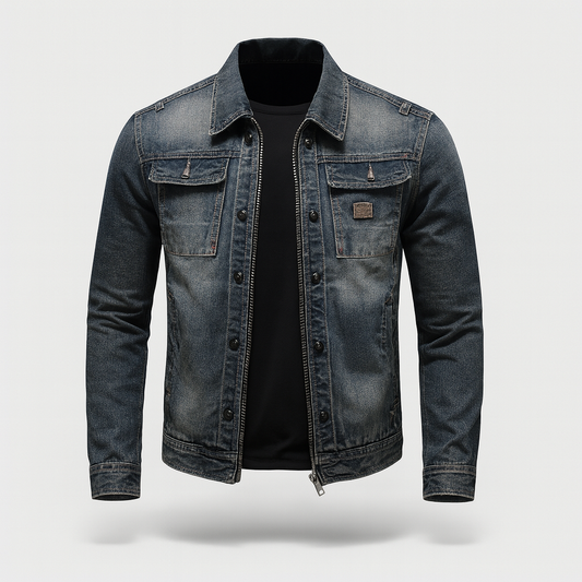 Classic Blue Denim Jacket for Men - ModishWorld