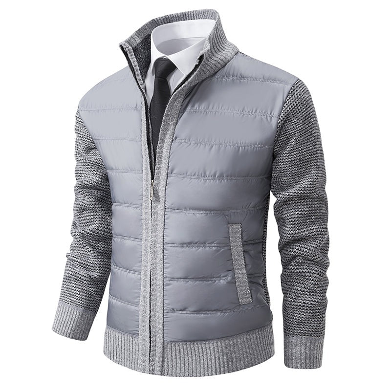 Warm Padded Men's Knit Coat