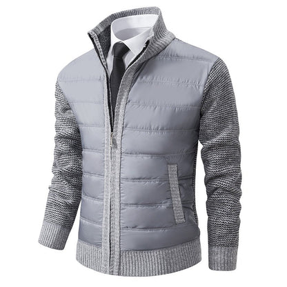 Warm Padded Men's Knit Coat