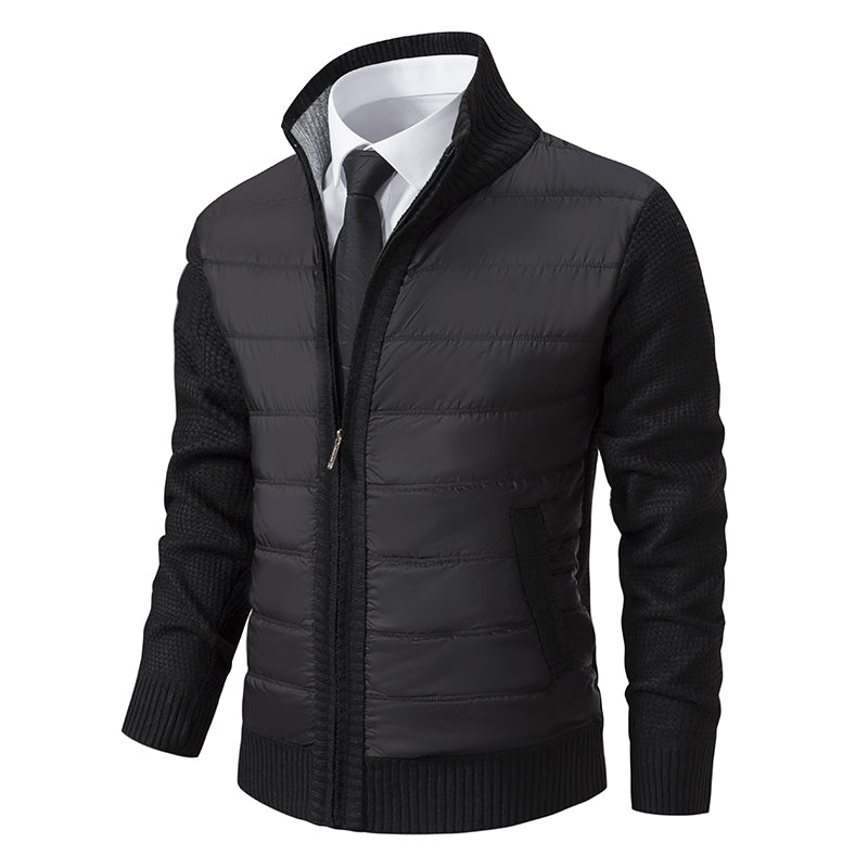 Warm Padded Men's Knit Coat