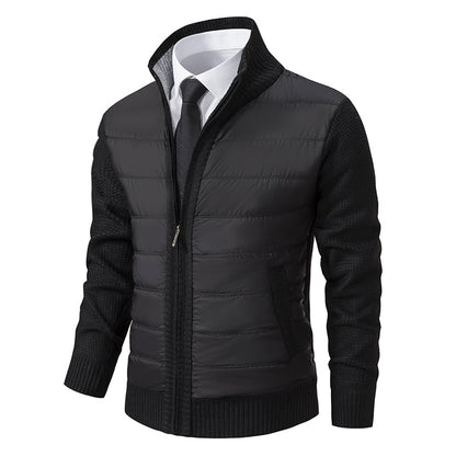 Warm Padded Men's Knit Coat