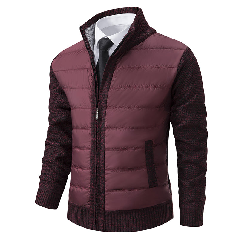 Warm Padded Men's Knit Coat - ModishWorld