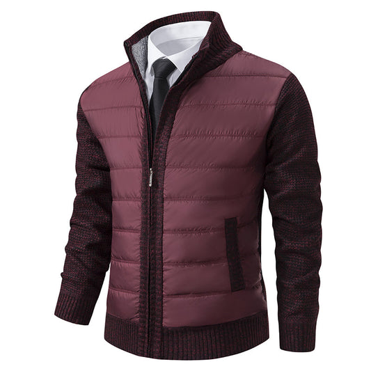 Warm Padded Men's Knit Coat - ModishWorld