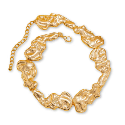Gold & Silver Luxury Chunky Choker Necklace
 - ModishWorld
