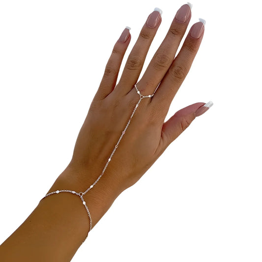 Women's Adjustable 14k Gold Rhinestone Bracelet
 - ModishWorld