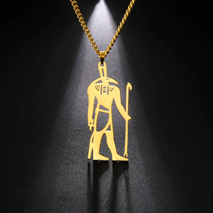 Anubis Egyptian God Pendant in 24k Gold Plate – Spiritual Gift, Unique Design
 - ModishWorld