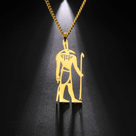 Anubis Egyptian God Pendant in 24k Gold Plate – Spiritual Gift, Unique Design
 - ModishWorld
