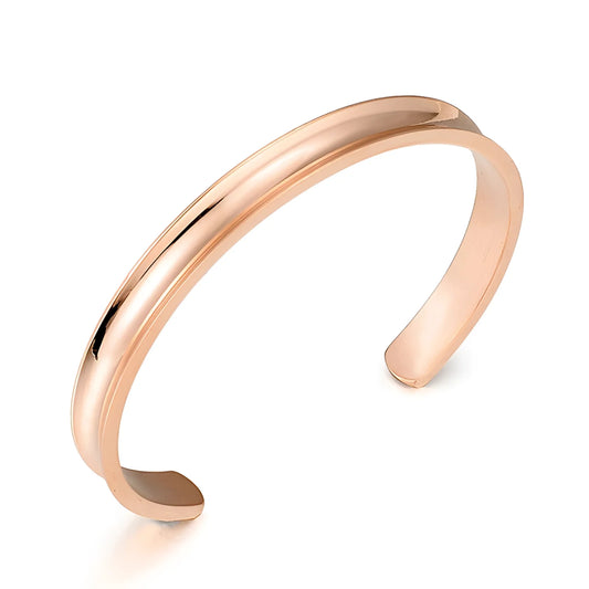 Hypoallergenic Minimalist Bangle Set: Adjustable Rose Gold, Silver, and Gold
 - ModishWorld