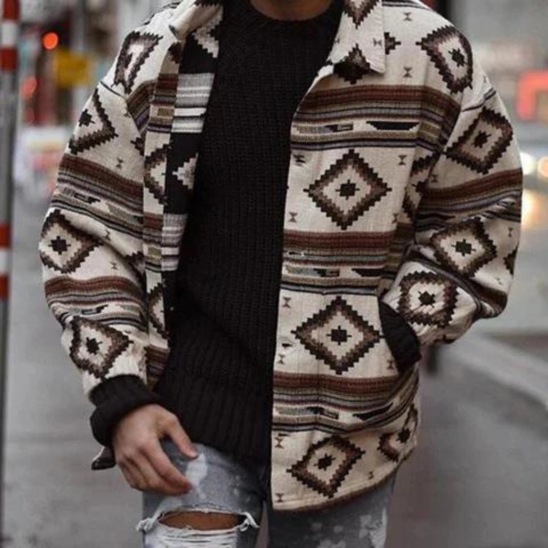 Men's Aztec Bomber Jacket: Winter Outerwear
 - ModishWorld