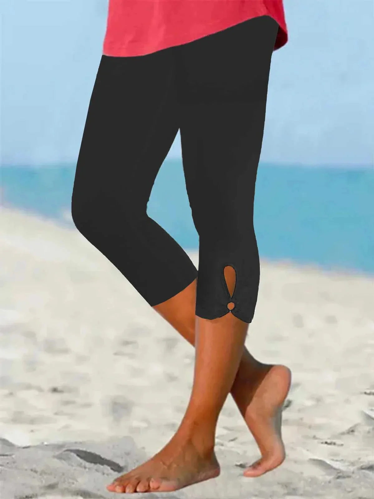 Women's Lightweight, Moisture-Wicking Beach Capri Yoga Pants
 - ModishWorld