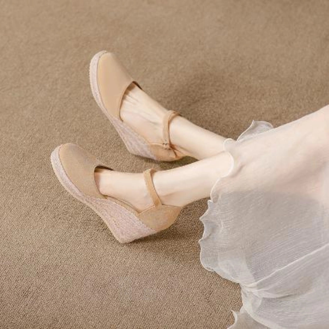 Beach Wedding Espadrille Heels in Beige for Bridesmaids
 - ModishWorld