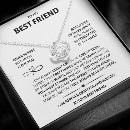 Inspirational Silver Necklace for Best Friends
 - ModishWorld