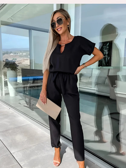 Stylish Black Summer Jumpsuit for Women: Lightweight & Elegant
 - ModishWorld