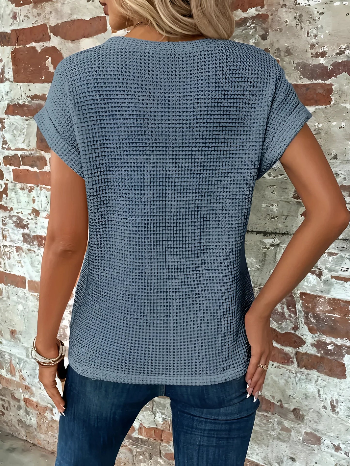 Handmade Blue Crochet Summer Top for Women
 - ModishWorld