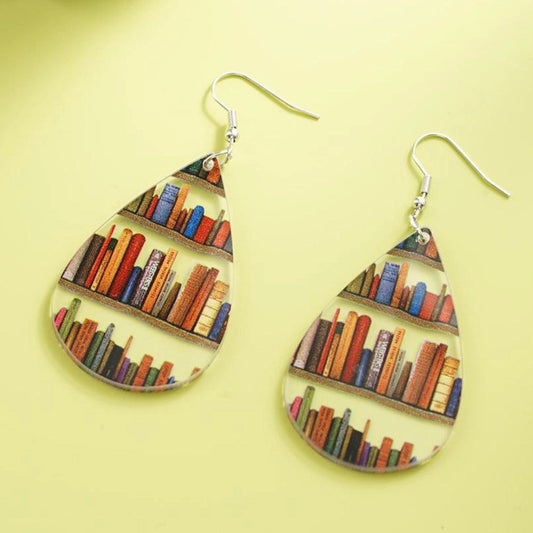 Handmade Colorful Bookshelf Earrings: A Gift for Book Lovers
 - ModishWorld