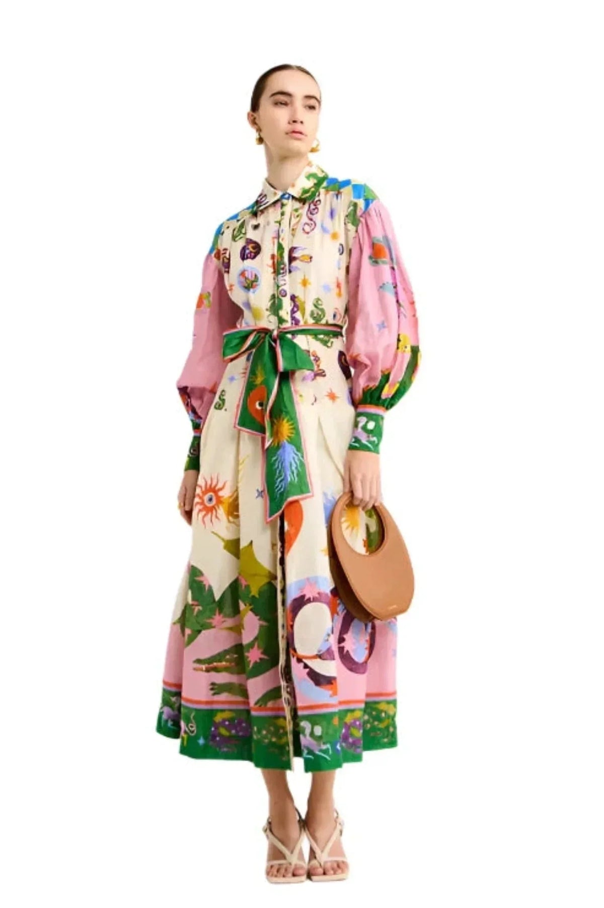 Spring Colorful Dresses Spring Maxi Dress with Colorful Floral Print from Our Designer Collect ...