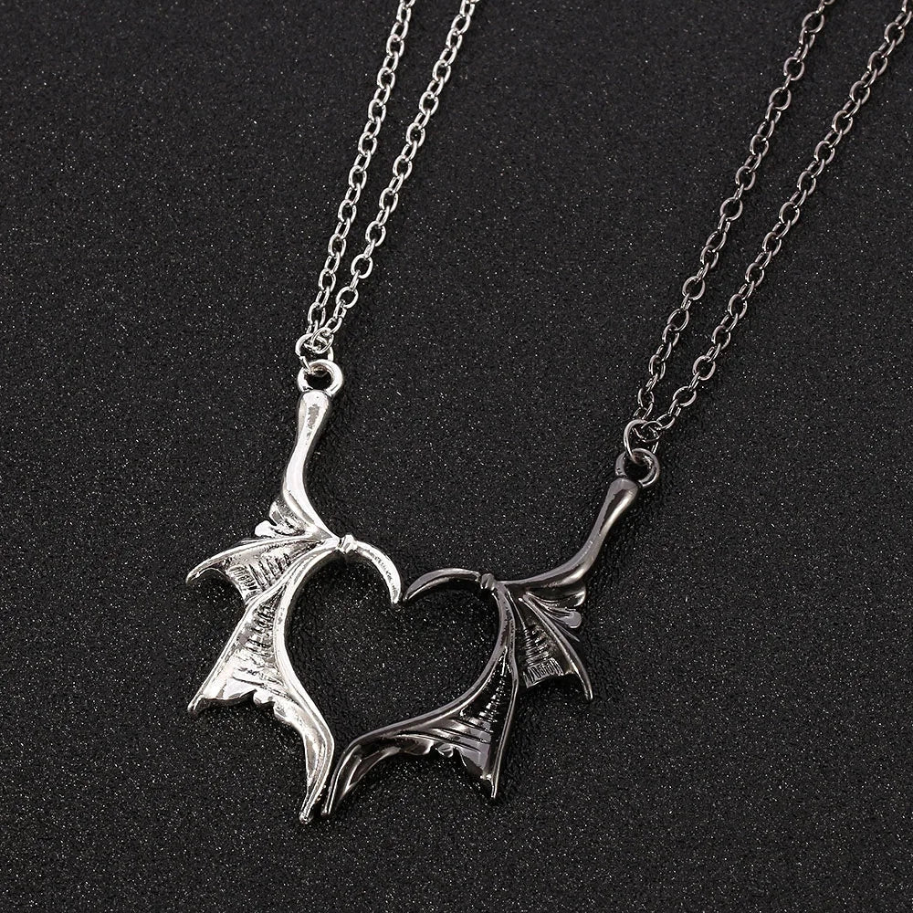 Ocean-Inspired Yin Yang Dolphin Tail Pendant Necklace in Silver
 - ModishWorld
