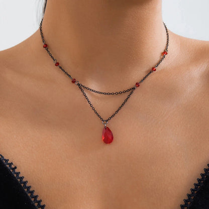 Black Teardrop Choker Necklace: Minimalist & Elegant for Evenings
 - ModishWorld