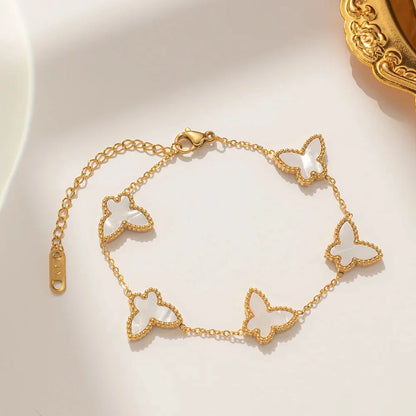 Luxury Gold Butterfly Charm Bracelet for Women
 - ModishWorld