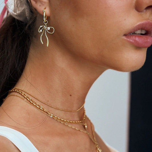 Stylish Layered Necklace with Gold Star and Pearl Pendant
 - ModishWorld